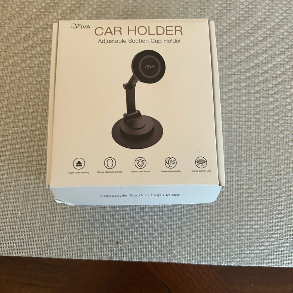 Share Viva Car Holder, Adjustable Suction Cup Holder Black Phone Holder